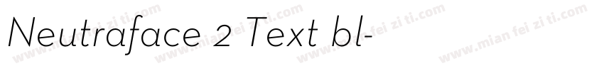Neutraface 2 Text bl字体转换